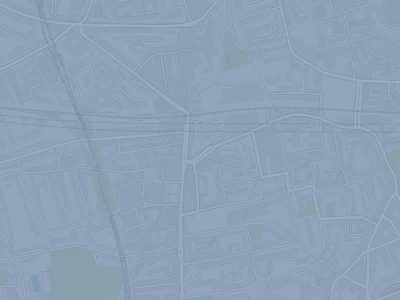 Streets around Hackney Central under one flat colour: the average house price is published for the whole council.